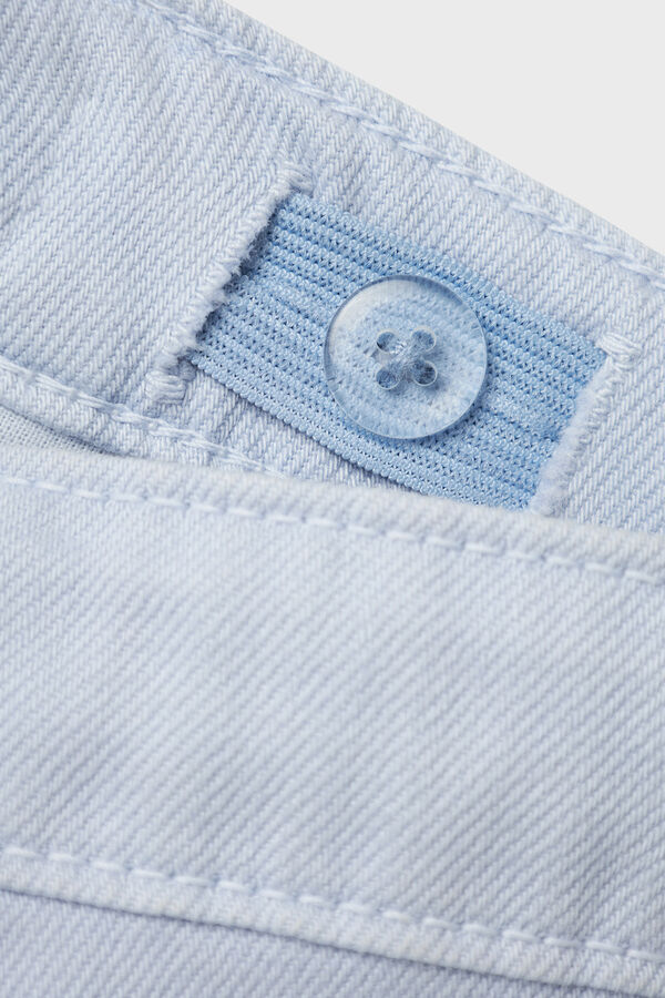 Name it Short com algod&atilde;o liso azul