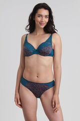 Playtex Soutien de microfibra Flower Elegance azul