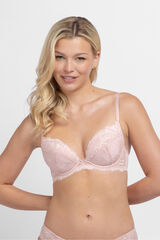Dorina Soutien decote profundo em renda Perfect rosa