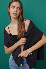 HI&BYE Soutien top algod&atilde;o preto  preto