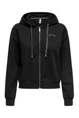 Only Play Sudadera negra con capucha negro