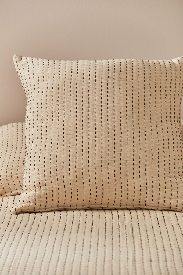 Calma House Funda de cuadrante de algod&oacute;n Agata nude