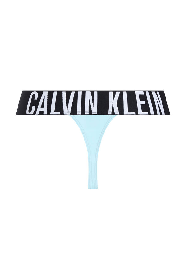 Calvin Klein Tanga de tiro alto logo Calvin Klein azul azul