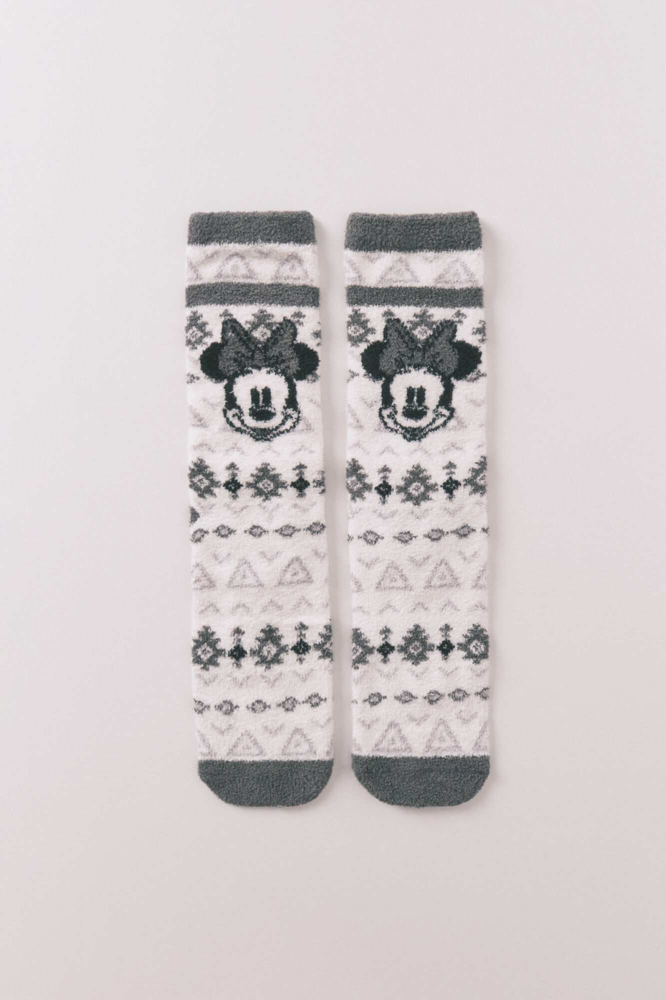 Women'secret Meias longas de pelo com bordas estampadas da Minnie