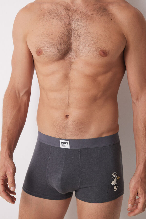 Women'secret Pack 2 calzoncillos b&oacute;xer algod&oacute;n Snoopy gris