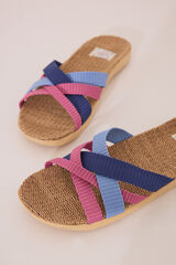 Women'secret Sandalias tiras azul claro azul