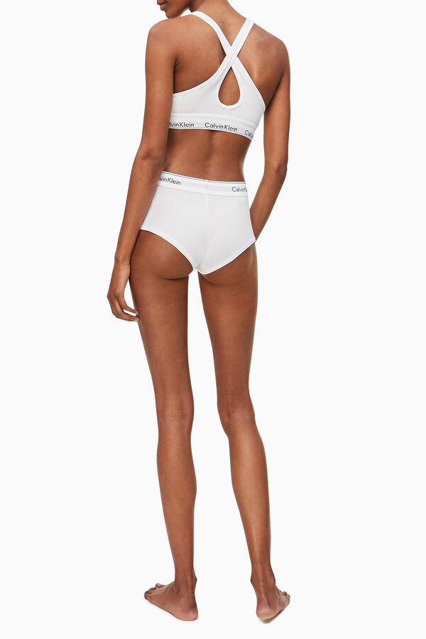 Calvin Klein Top pr&eacute;-formado de algod&atilde;o com c&oacute;s da Calvin Klein branco