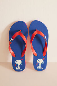 Women'secret Chanclas azul Snoopy