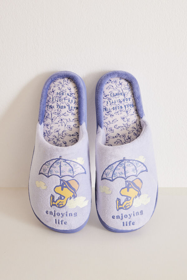 Women'secret Chinelos de quarto lil&aacute;s Snoopy rosa