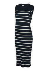 Mamalicious Vestido midi malha maternity azul