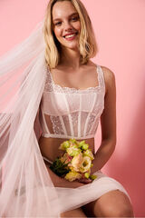 Penti Noiva corpete de noiva branco