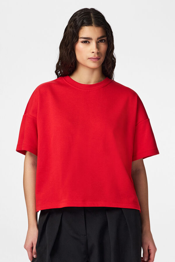 Pieces Camiseta b&aacute;sica rojo