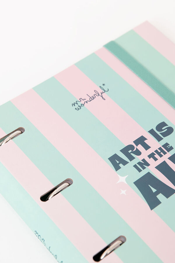 Mr. Wonderful Argolas com argolas e fólios estampado