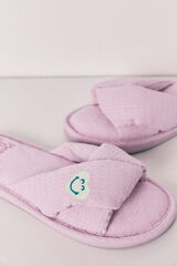 Women'secret Chinelos de quarto com n&oacute; SmileyWorld&reg; rosa