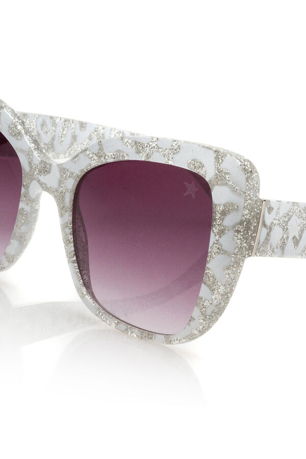 Womensecret Gafas de sol Shiny con glitter transparente estampado