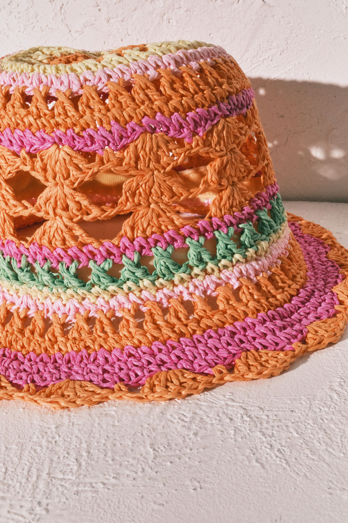 Women'secret Chap&eacute;u bucket em crochet multicolor