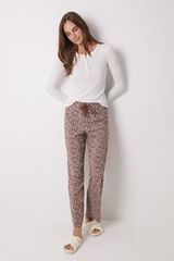 Women'secret Pantal&oacute;n largo lounge viscosa paisley estampado