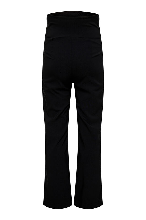 Only Maternity Pantalones premam&aacute; con tiro alto y cintura el&aacute;stica negro