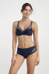 DIM Suti&atilde; com soutien de grande capacidade azul