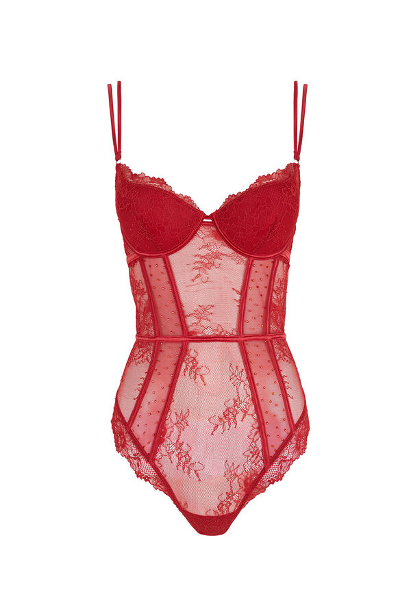 Women'secret Body renda vermelho La Vecina Rubia vermelho