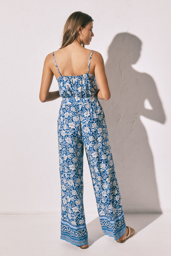 Women'secret Macac&atilde;o comprido de al&ccedil;as estampado boho azul