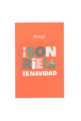 Mr. Wonderful Postal Navidad &iexcl;Sonr&iacute;e! Es Navidad estampado