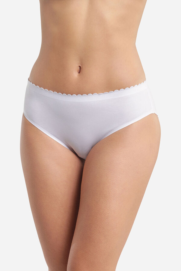 DIM Pacote de 2 cuecas midi de algod&atilde;o da linha Body Touch Cotton  multicolour