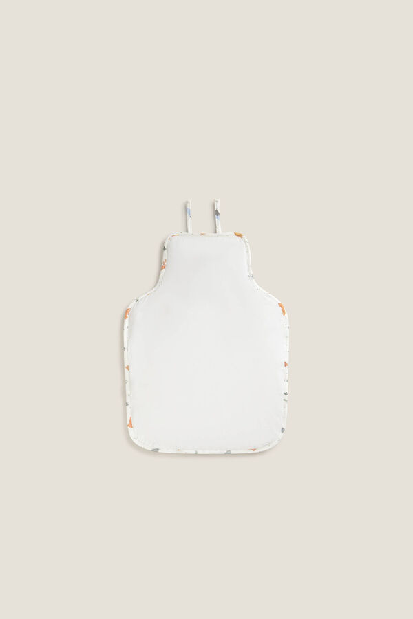 Textura Trocador de fraldas de algod&atilde;o da selva branco