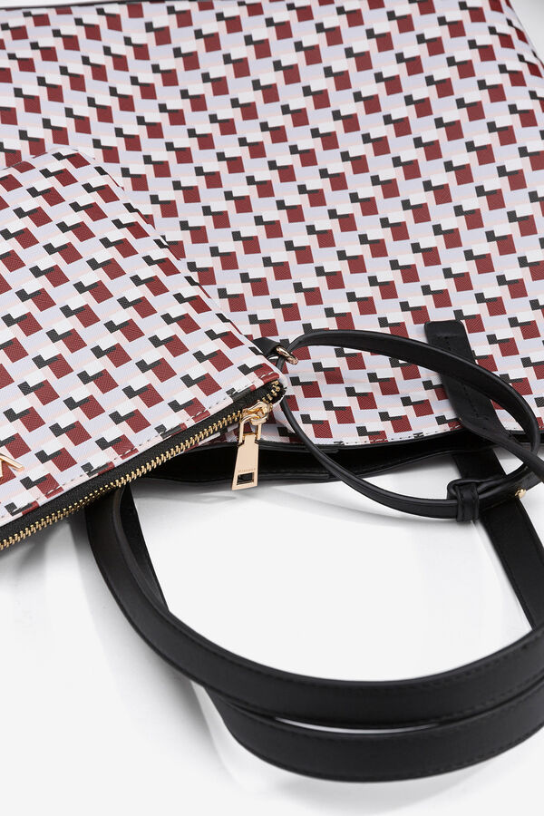 Vilanova Bolso Shopper Estampado rojo