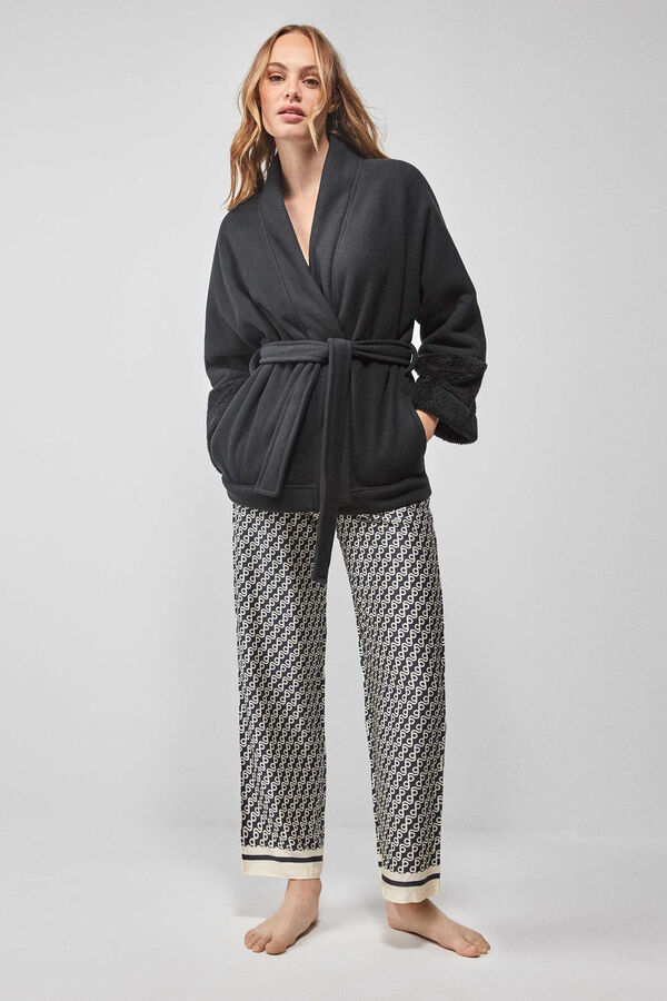 Gisela Robe polar preto