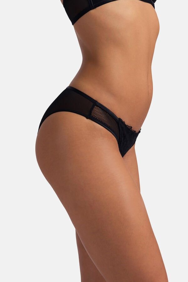 Dorina Pack de 2 cuecas cl&aacute;ssicas preto