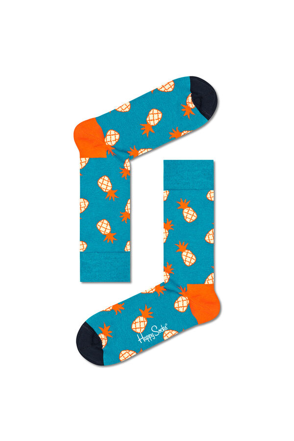 Happy Socks Calcetin Pi&ntilde;a azul