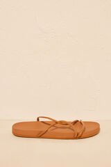 Women'secret Chinelas anat&ocirc;micas efeito estra conforto camel