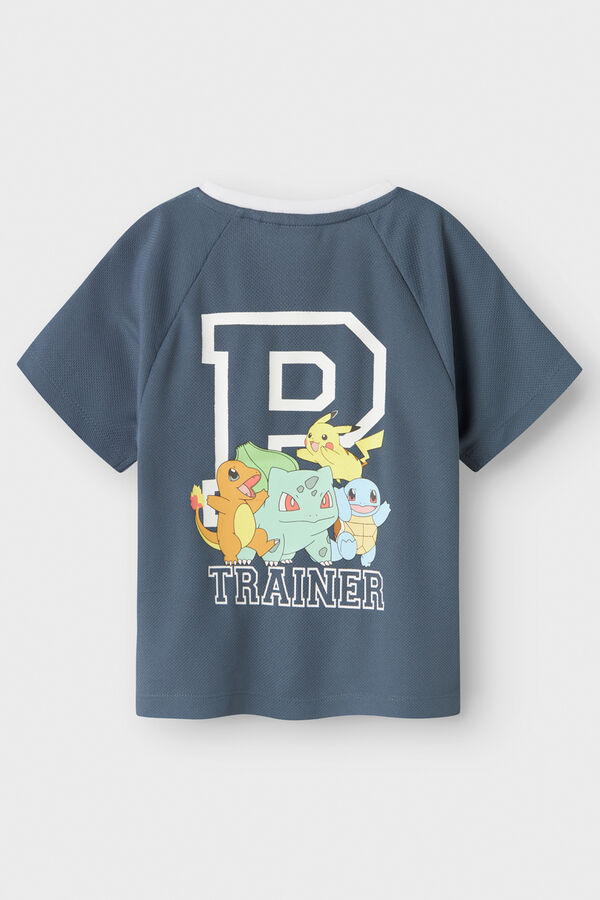 Name it Camiseta manga curta Pokemon cinzento
