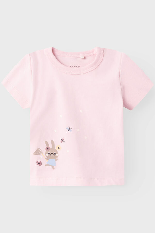 Name it T-shirt manga curta beb&eacute; menina rosa