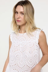 Pieces Blusa con detalle blanco