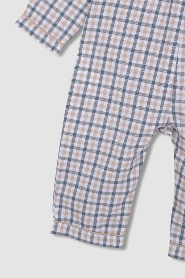 Gocco Pijama de cuadro vichy gris gris