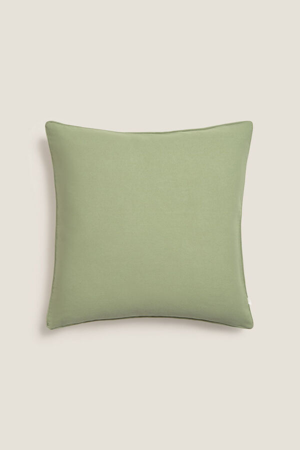 Textura Capa travesseiro algod&atilde;o flores estampado