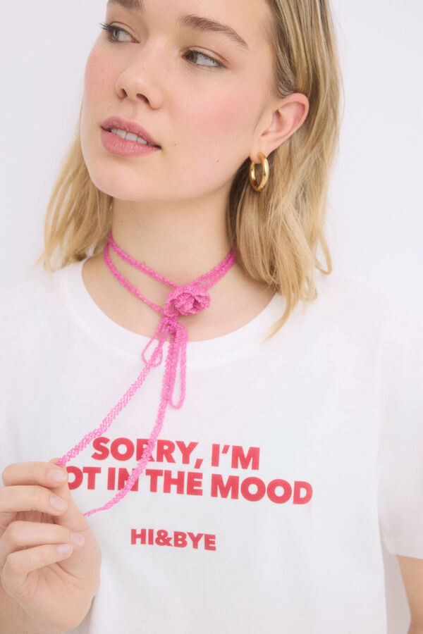 HI&BYE Pijama de algod&atilde;o rosa 100% algod&atilde;o bege