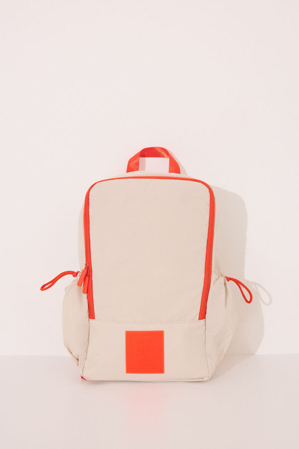 Women'secret Mochila viaje nylon beige  nude