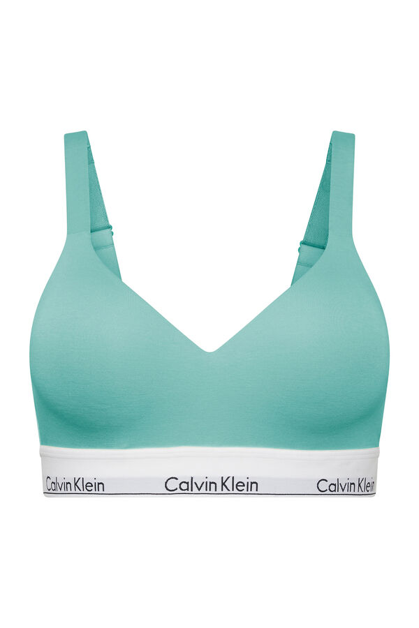 Calvin Klein Suti&atilde; Calvin Klein com enchimento e logo azul