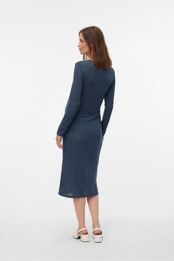 Mamalicious Vestido punto maternity azul