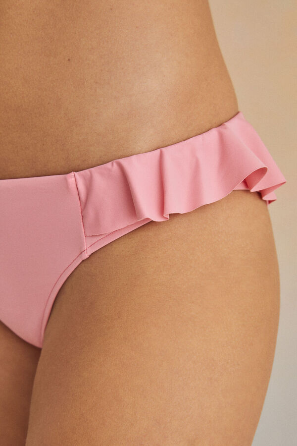 Womensecret Braga bikini clásica volantes rosa rosa