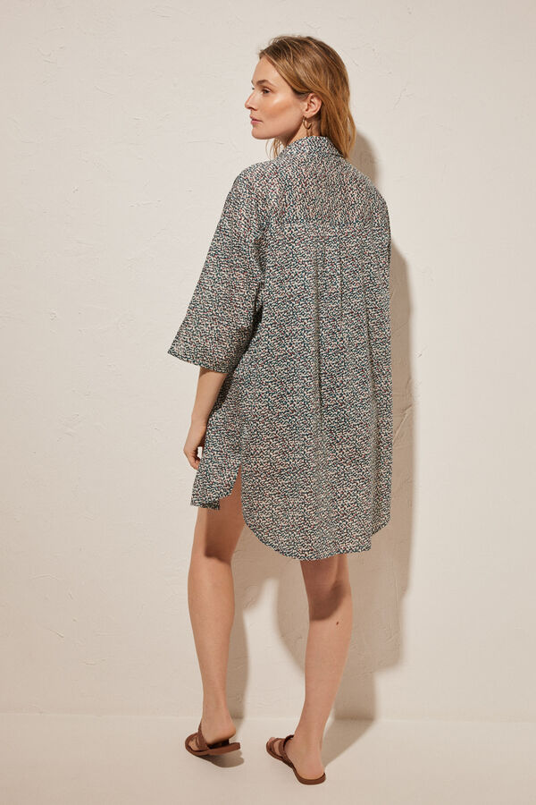 Women'secret T-shirt 100% algod&atilde;o estampado verde verde