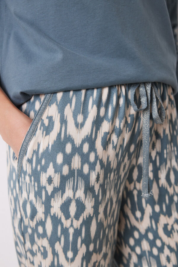 Women'secret Calça cenoura verde super macia  verde