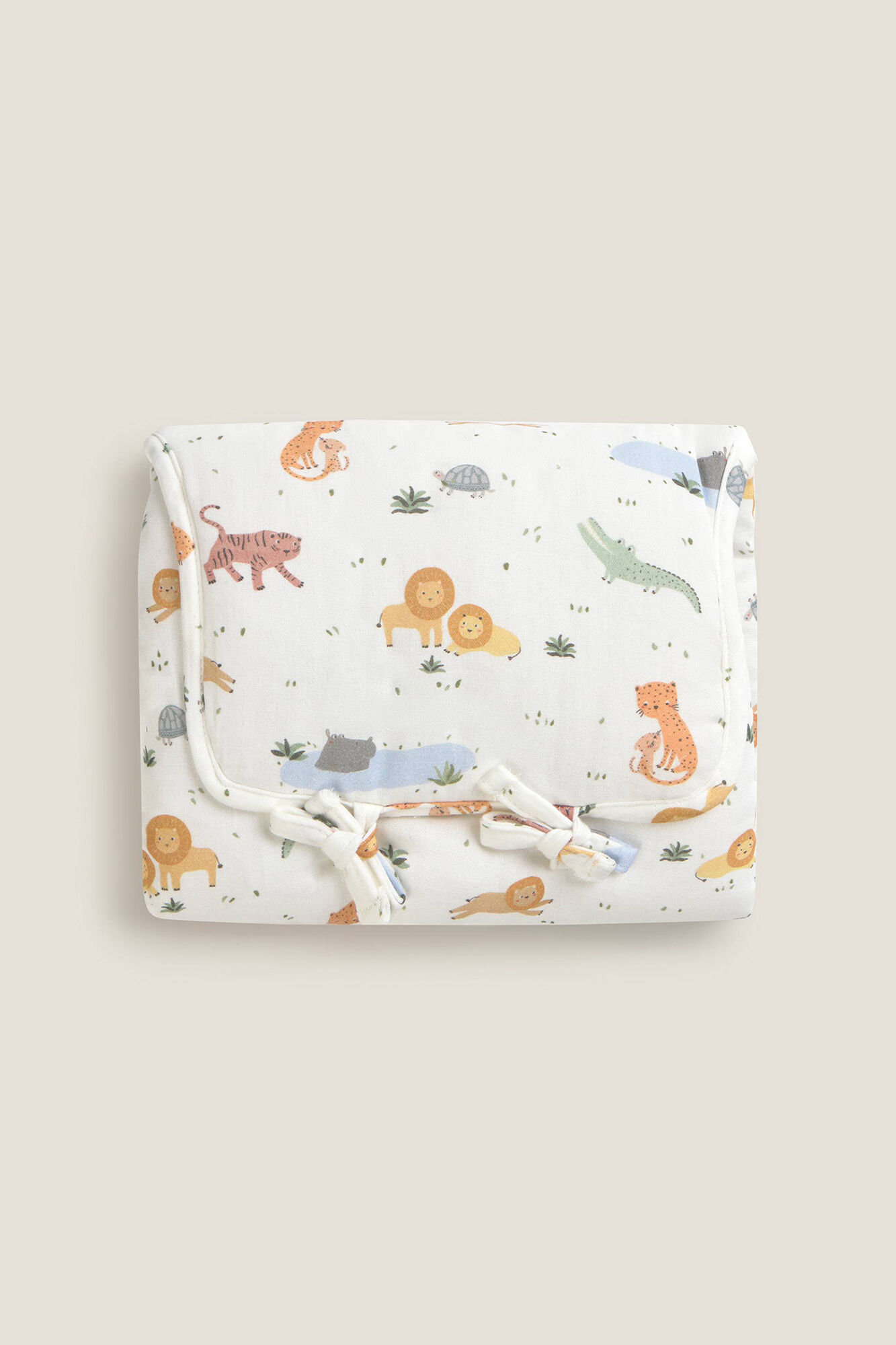 Textura Cambiador de algod&oacute;n jungla