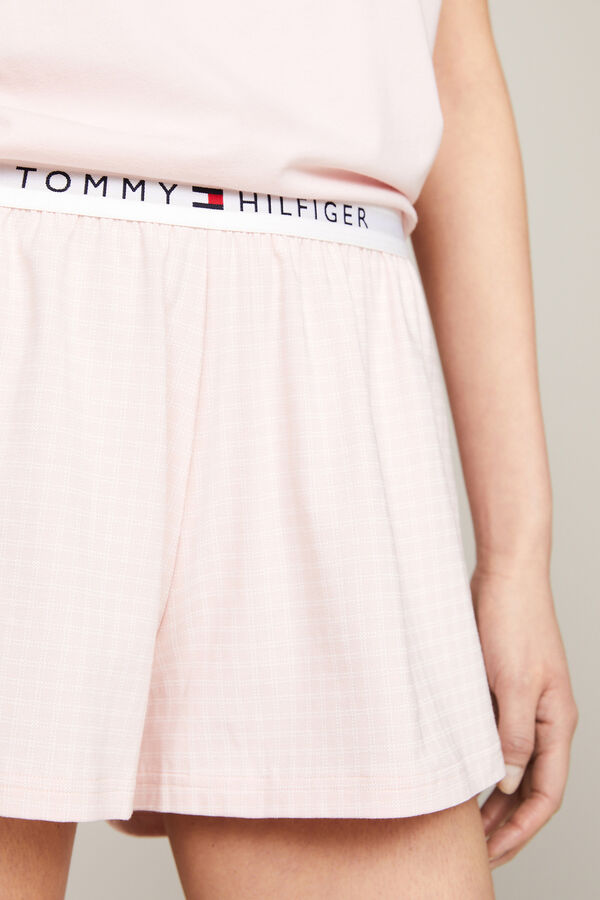 Tommy Hilfiger Set de short y camiseta de pijama rosa