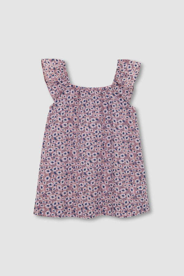 Gocco Vestido Playa Estampado Flores Rosa Medio rosa