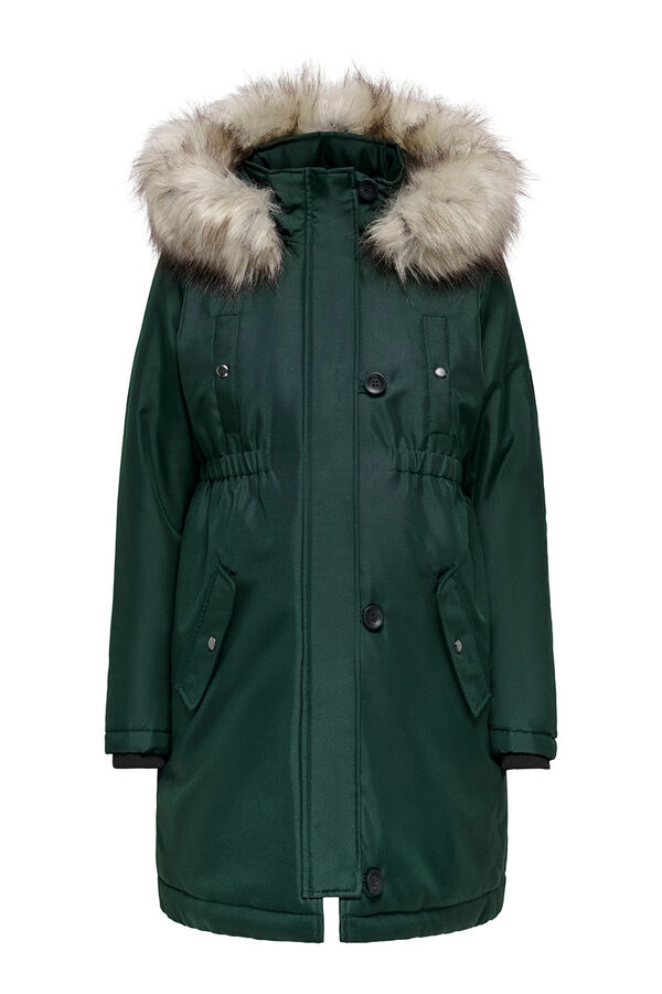 Only Maternity Parka con capucha maternity turquesa