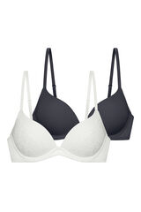 Dorina Pack de 2 sutiãs push up bege